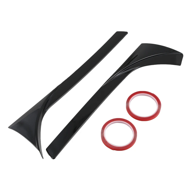 

Car Rear Window Spoiler Side Wing Splitter Trim for Tiguan MK2 2017 2018 Gloss Black