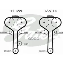 5508xs_ремень Грм! 129x254h Ford Focus/Mondeo 1.6-2.0 16v98/Transit 1.8 16v 02 Gates 5508xs Gates арт. 5508XS