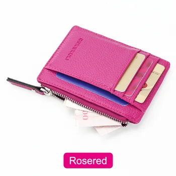 

Women Men Lady Wallets Purse Zipper PU Small Mini Soft Thin For Money Card Coin MU8669