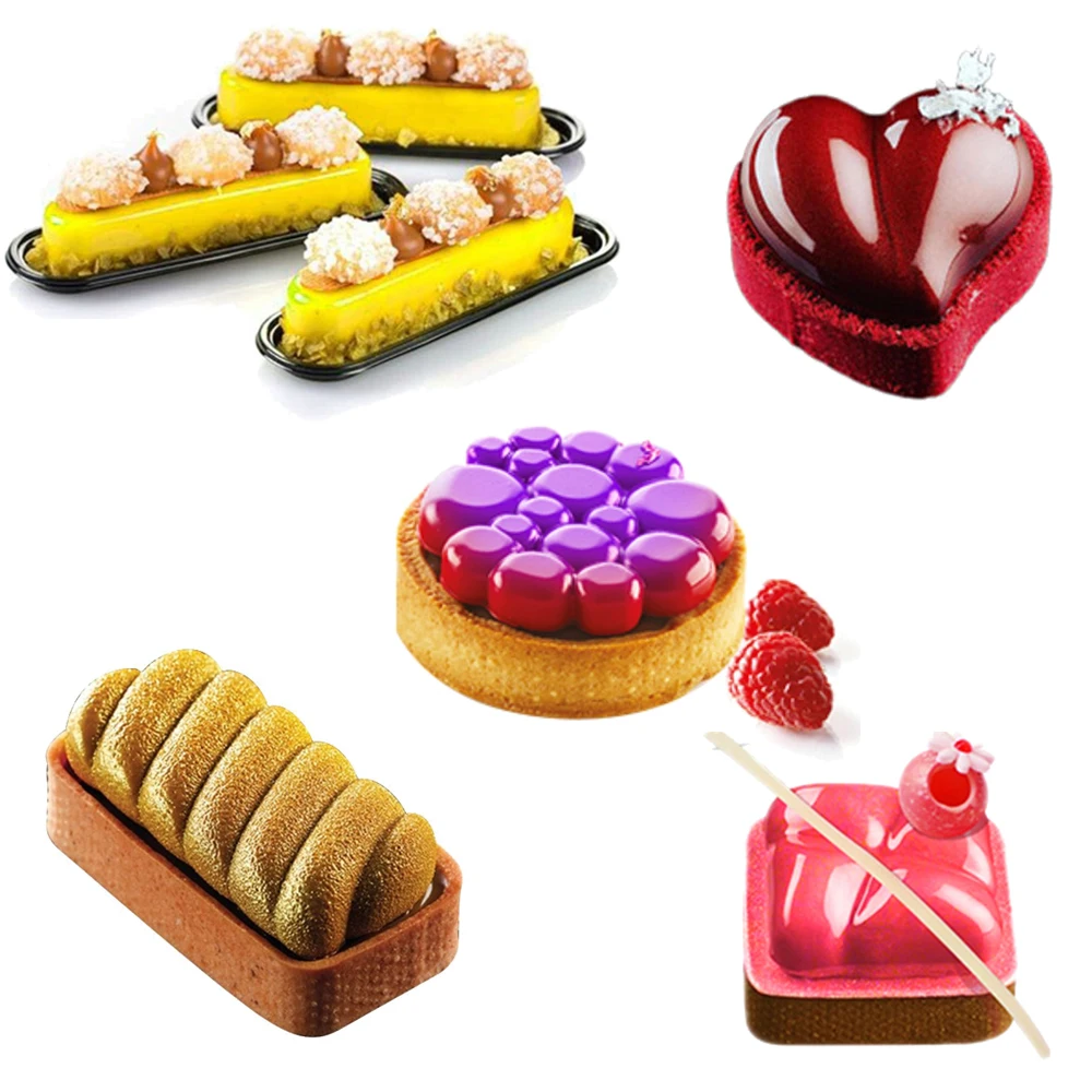 WALFOS Food Grade  Circular Tart Ring French Dessert Stainless Steel Perforation Fruit Pie Quiche Cake Mousse Mold Kitchen Bakin