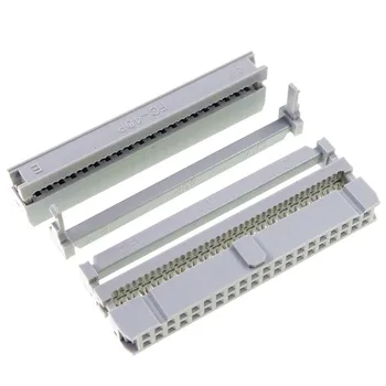 

40pcs 0.100" 2.54mm Pitch 2x20 Pin 40 Position IDC Female Header Socket Box Flat Cable 0.05"Connector Grey