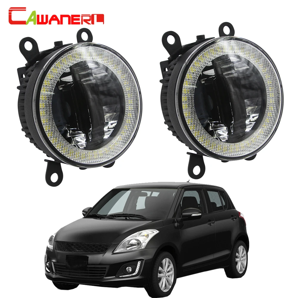 

Cawanerl для Suzuki Swift MZ EZ хэтчбек 2005-2015 Автомобильные светодиодные линзы противотуманные светильник ры ангельский глаз лампа дневные ходовые огни DRL 12 В Стайлинг