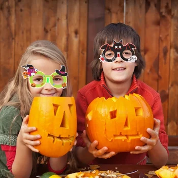 

9Pcs Glasses Durable Creative Lightweight Funny Glasses Props Glasses Frame Eyeglasses Party Supplies for Halloween