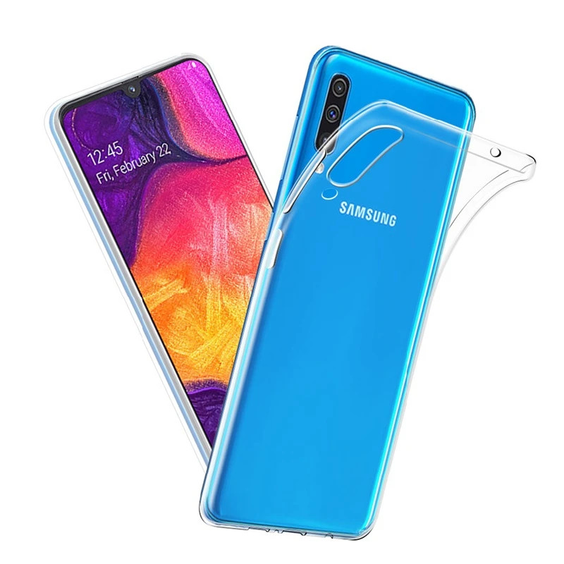 Чехол для телефона Samsung Galaxy A10 A20 A30 A40 A50 A70 A80, прозрачные силиконовые чехлы из ТПУ, чехлы, Капа A 50 30 20 40 - Цвет: For Samsung A50