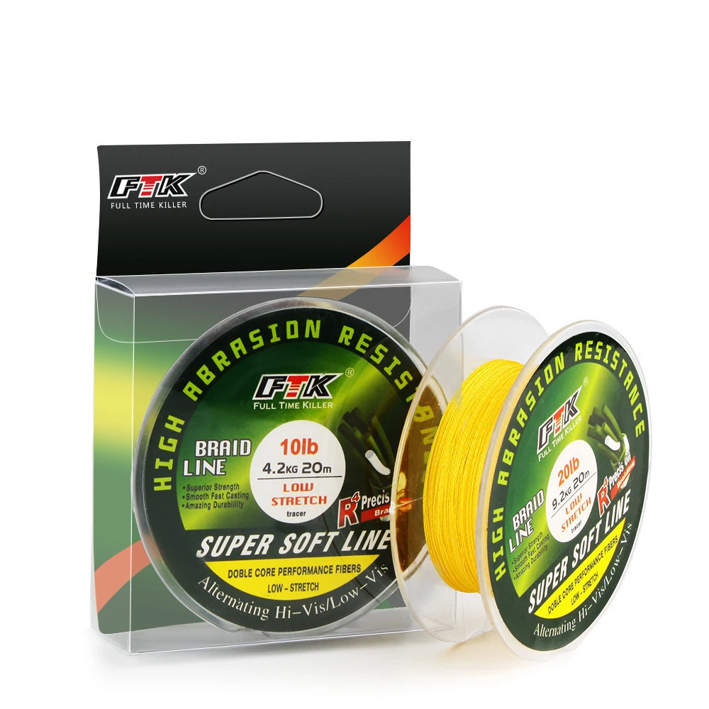 PE Braided Fishing Line Fly 4 Stands for Super Strong Japan Multifilament Thread Carp 20M Bulk Spool | Спорт и развлечения