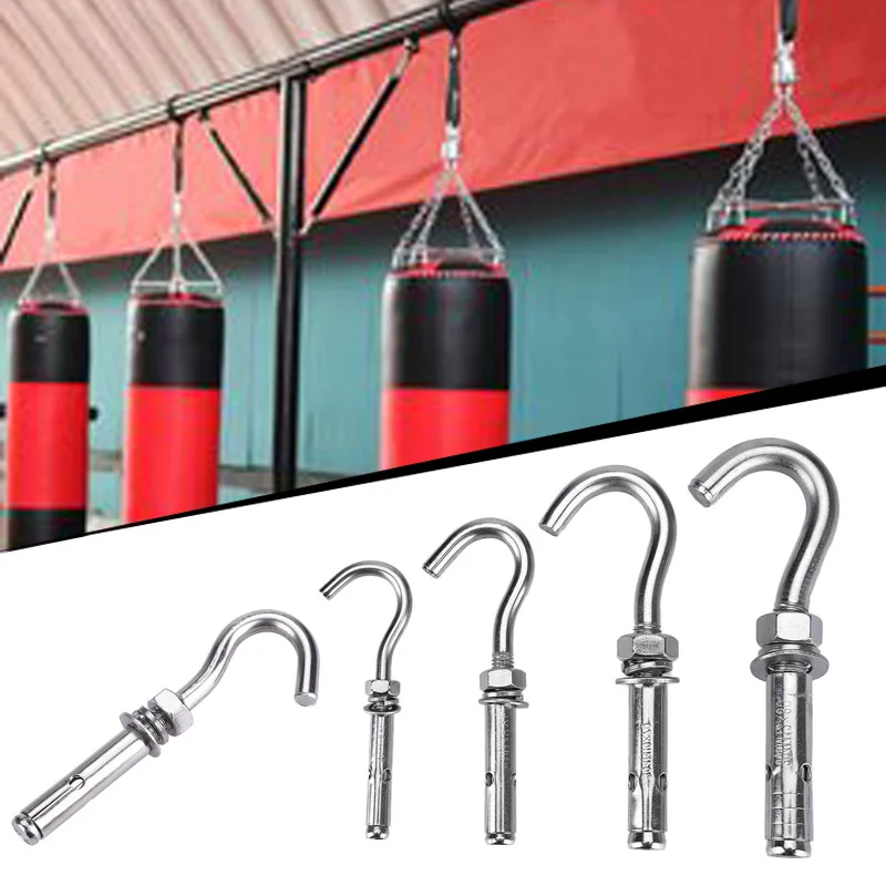 Stainless Steel Expansion Hook Sandbag Hook Four Patterns Silver Durable