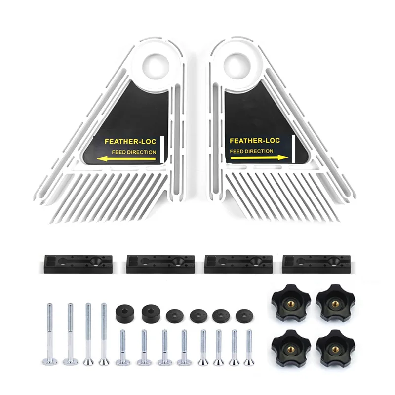 2 шт./компл. перо Loc доска набор для циркулярные станки гравировальный станок деревообрабатывающий двойной Featherboards торцовочный слот столярные инструменты - Цвет: White