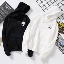 Aliexpress - Winter Alien Print Solid Hoodies Women Men Loose Long Sleeve Plus Size Hooded Sweatshirts Cute Harajuku Autumn Pullovers Moletom