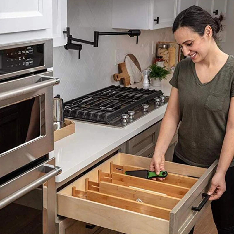 de cozinha dos divisores da gaveta de