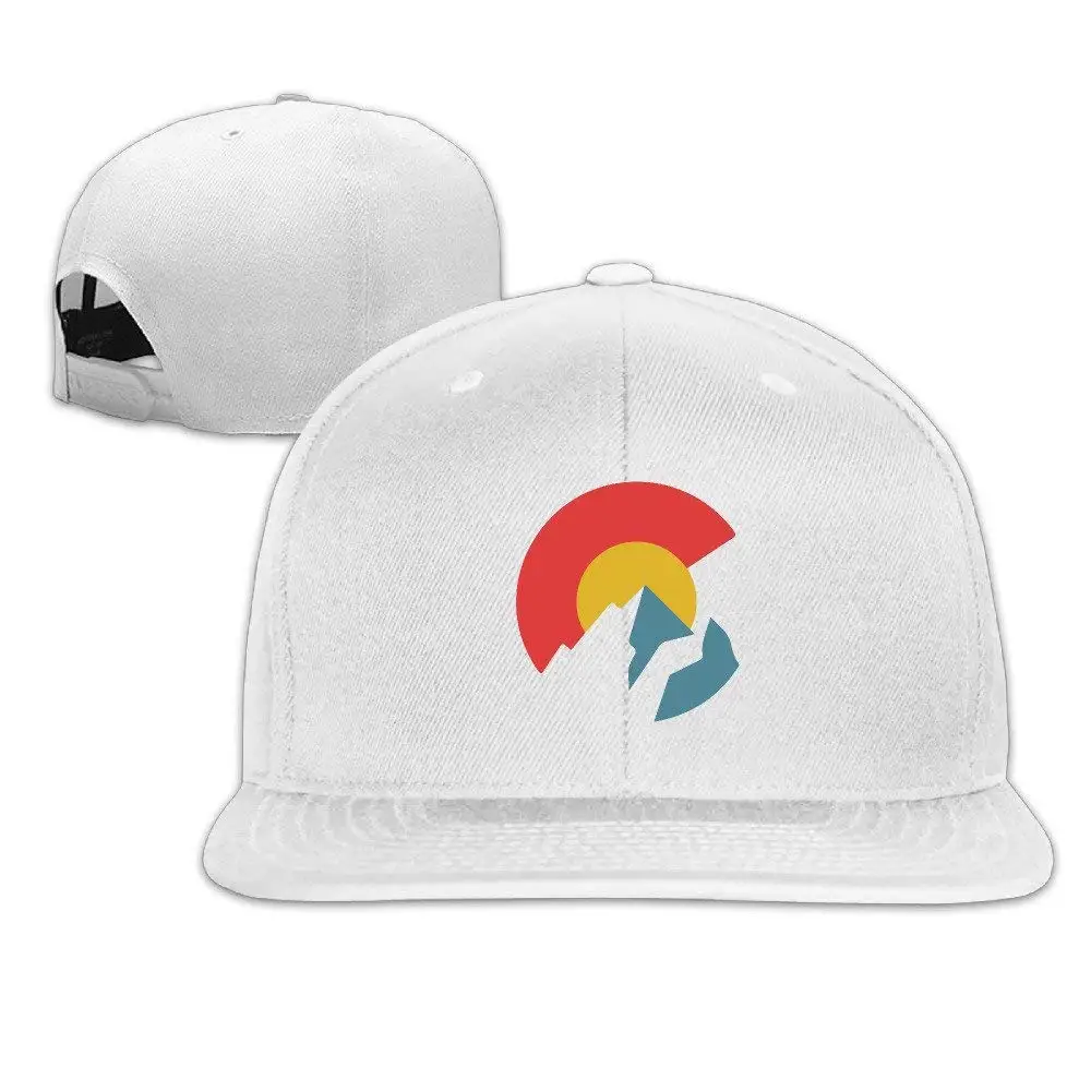 Флаг Колорадо Твердые Snapback бейсболки кепки один размер Белый