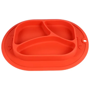 

1 pc Silicone Feeding Plate Baby Dishes Toddle Training Tableware for Kids