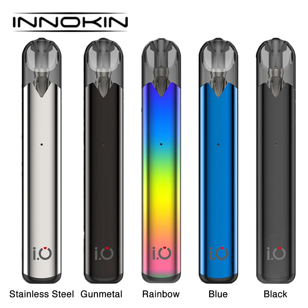 

Original Innokin IO Pod Vape Kit 310mAh battery & 0.8ml Ceramic/ KAL Pod Cartridge 1.4 ohm E-Cigarette Vape Kit vs Drag Nano