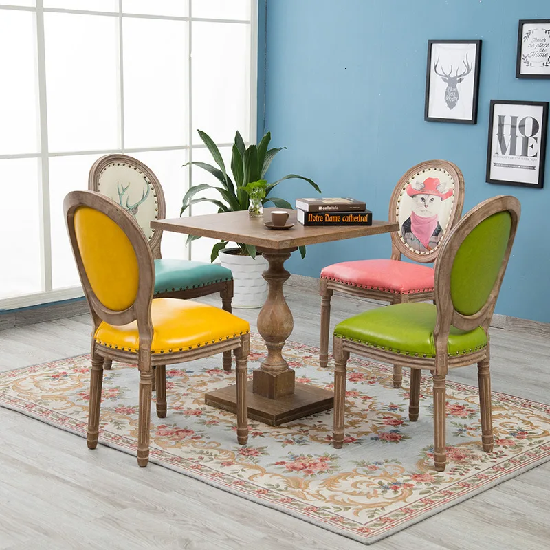 

Dining Chair Chair Solid Wood Dining Chair Continuous System Household Handrail Chair Hotel Cafe Restaurant Tables And Chairs