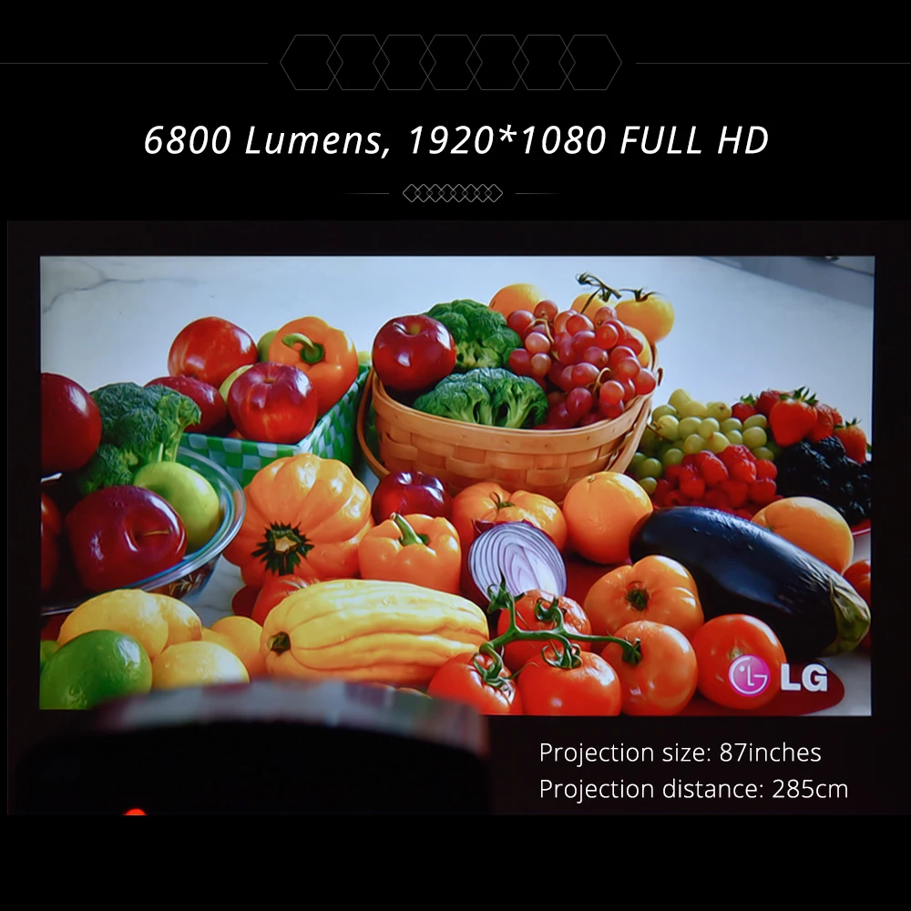 Touyinger S1080 C2 Full HD 1080P светодиодный проектор (4K Видео Android 9 Wifi опционально) Умный