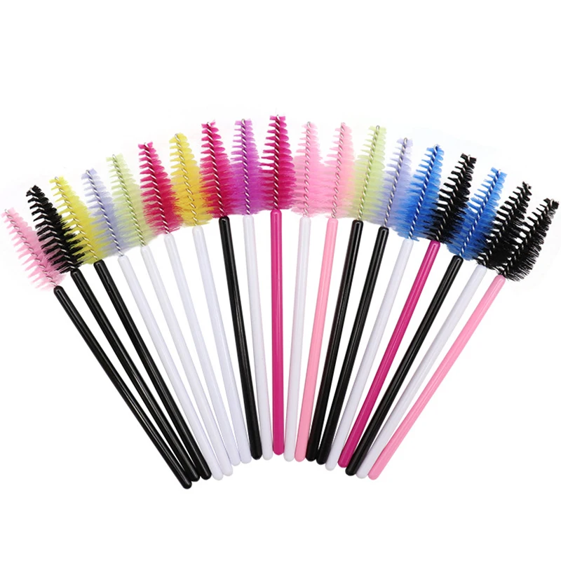 50pcs Eyelash Eyebrow Brush Water Drop Shape Nylon Material Lashes Makeup Brushes Eyelash Extension Beauty Tools Mascara Wand 160pcs 16ml empty mascara tube with eyelash wand eyelash cream container bottles