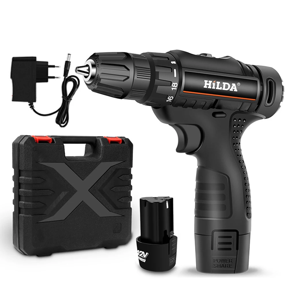 

12V Electric Screwdriver Multi-functional Rechargeable Electric Screwdriver Set Lithium Battery Hand Drill Household Tools