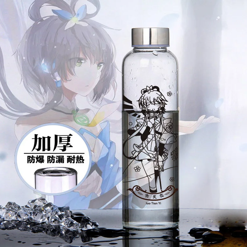 Luo Tianyi аниме стеклянная чашка милая девушка мультяшная фигурка из нержавеющей стали бутылка для воды аниме вокруг