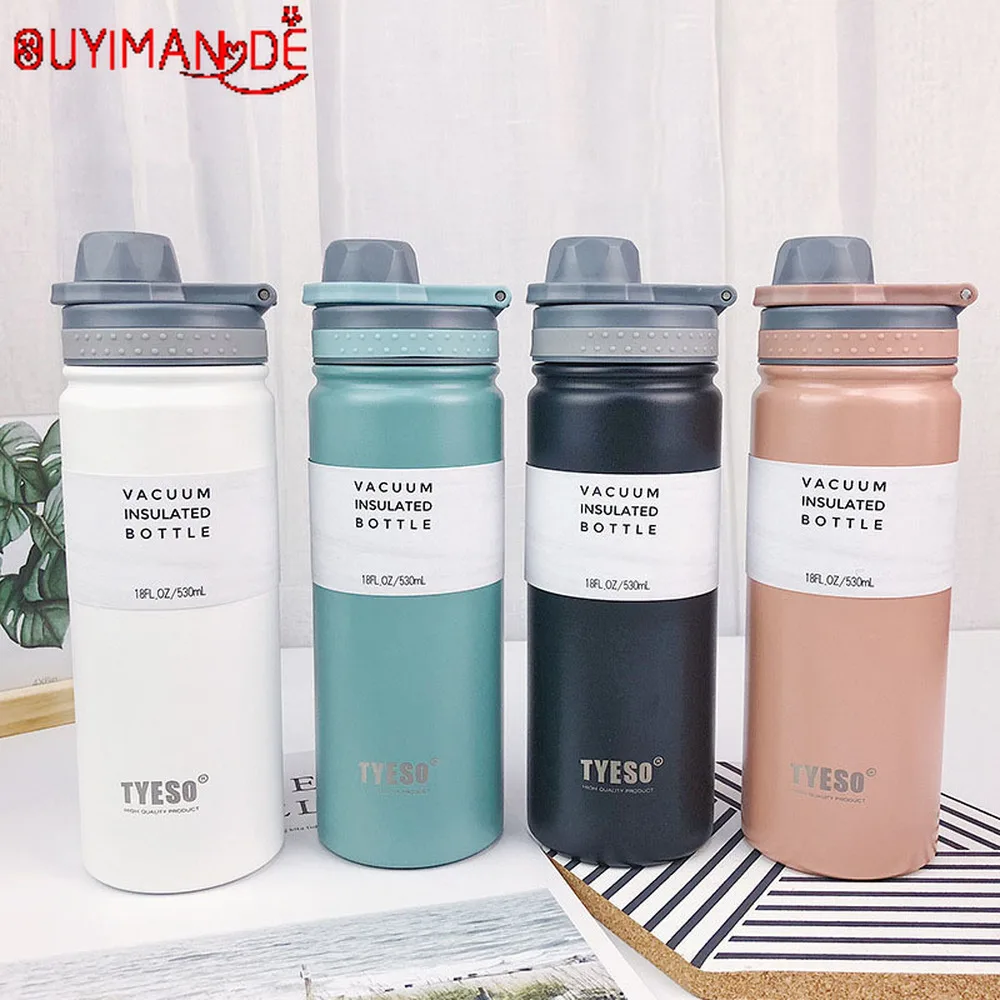 

530ML Thermos Stainless Steel Coffee Thermos Mug Coffee Thermo Sports Water Bottle Thermomug for Car Office bottle