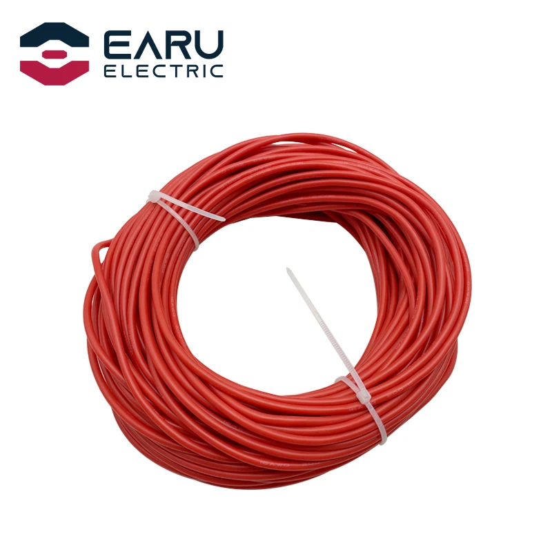 ou 10AWG Cable Alimentation Silicone 8AWG 190A 140A en 2x0.5m Rouge Noir 