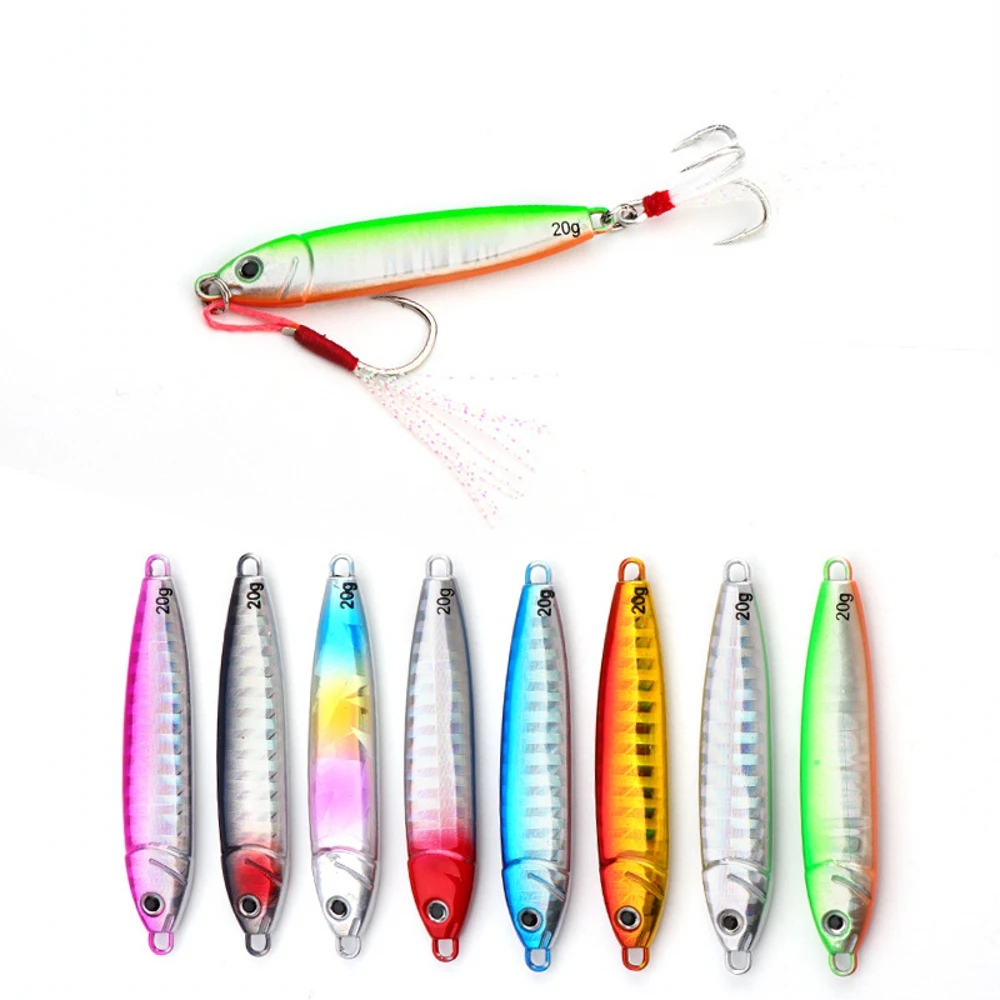 New Jigs Sea Fishing Metal Jig Spoon 10G 15G 20G30G Shore Casting Jigging Fish Bass Lure Artificial Bait Tackle | Спорт и