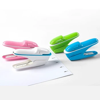 

Hand-held Mini Safe Stapler without Staples Staple Free Stapleless 7 Sheets Capacity for Paper Binding Business School Office