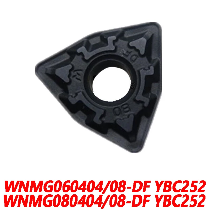 

100% оригинал WNMG060404/08-DF YBC252 WNMG080404/08-DF 10 шт CNC токарный станок лезвие карбид Вставки обработки стали высокого качества