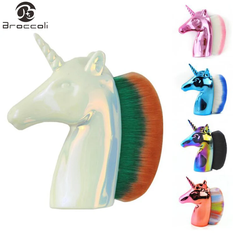 

Broccoli Single Unicorn Makeup Brushes Synthetic Hair Blush Makeup Unicorn Brush Powder Brush Cosmetic Face Brush Beauty Tools
