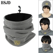 Унисекс, Флисовый Шарф, снуд для шеи, теплая маска для лица, шапочки, шапки для женщин, мужчин, зима, весна, Повседневная Спортивная Многофункциональная теплая шапка