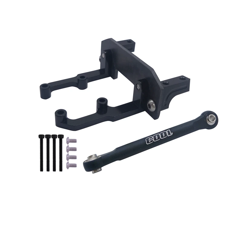 

RC 1/10 TRUCK AXLE Aluminum Servo Mount + Carbon Holder + Steering Link for AXIAL SCX10 II AR44 90046 90047 90060
