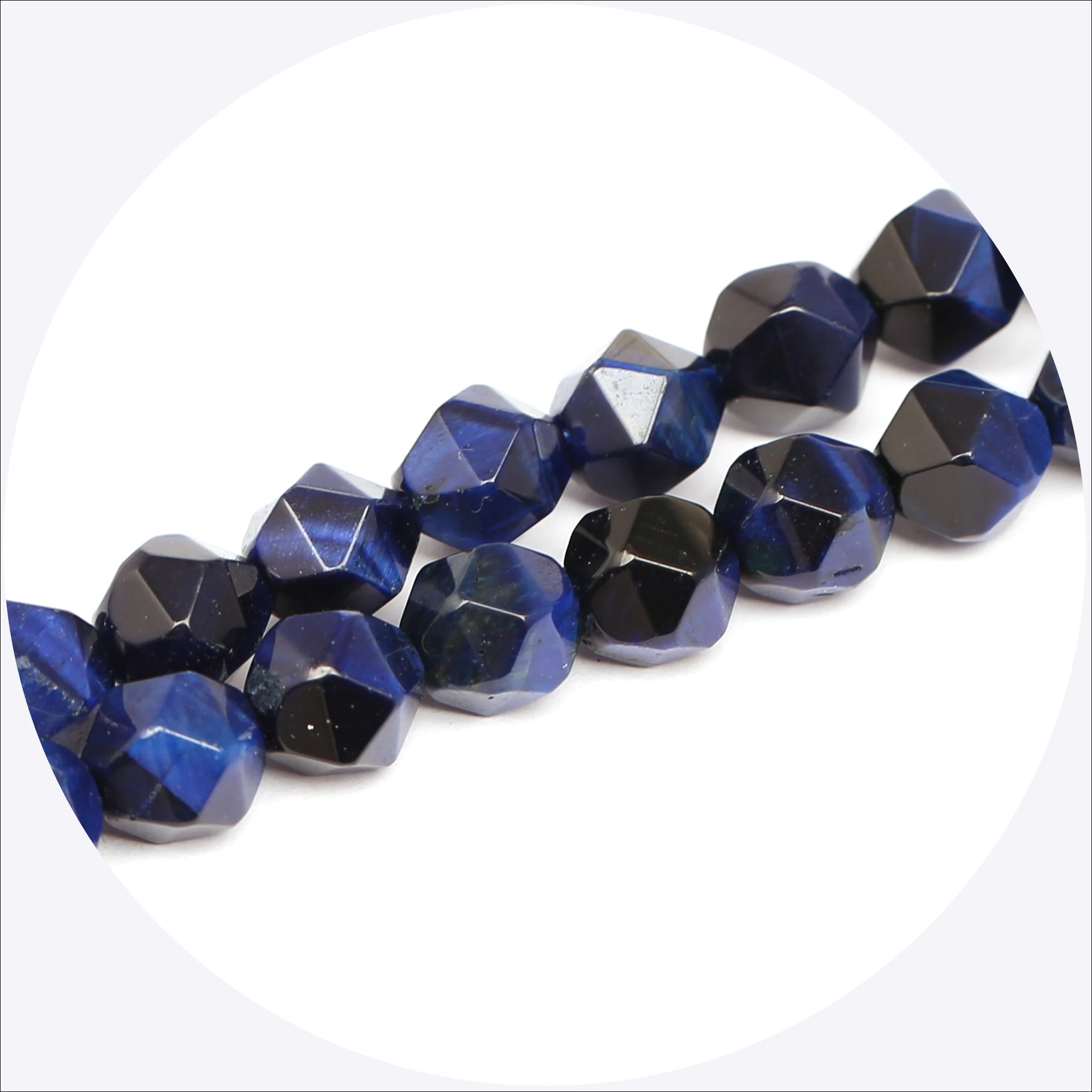 HOT 8mm Blue Tiger Eye Beads Wholesale Free Shipping 3 Strands Faceted For Jewelry Bracelets Making GF18 | Украшения и аксессуары