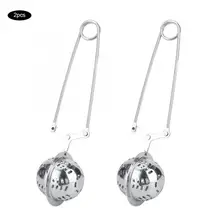 Ситечко для чая, 2 шт., ситечко для чая из нержавеющей стали, многоразовый сетчатый фильтр для заварки чая, кухонный аксессуар для заварки чая