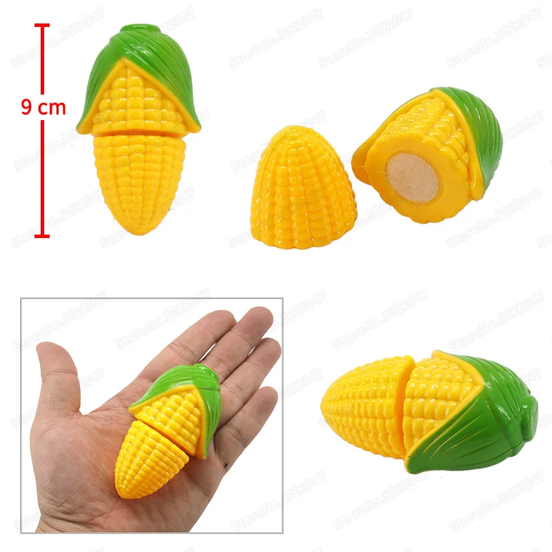 

Mini Vegetables Corn Girl Character Play Cooking Game Model Set Cutting Safety Suit Diy Children Christmas Gift Educational Toys