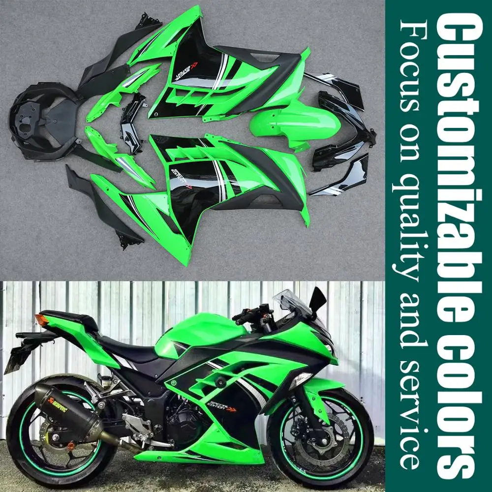 Fit For 2013-2017 Kawasaki Ninja 250 EX250 2014 2015 Ninja250 Fairing Bodywork Panel Kit Set Fit For 2013-2017 Kawasaki Ninja 250 EX250 2014 2015 Ninja250 Fairing Bodywork Panel Kit Set
