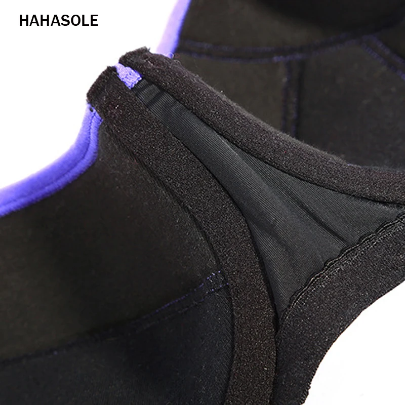 Спортивный укороченный топ HAHASOLE с перекрестными лямками дышащие Спортивные