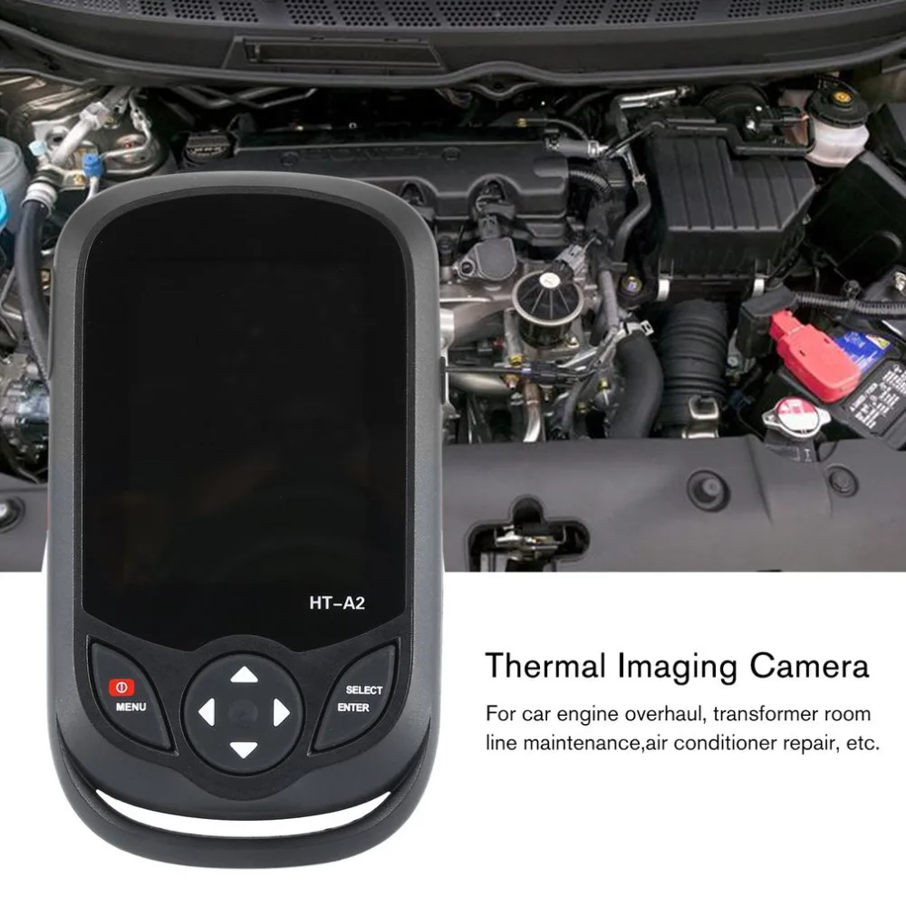 HT-A2 3,2 дюймов полный вид TFT экран Инфракрасный термометр тепловизор 0.3MP камера детектор для охоты на открытом воздухе