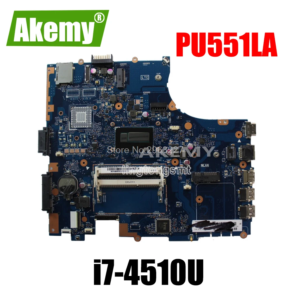 Материнская плата для ноутбука PU551LA For Asus PRO551L PU551L rev 2 0 i7-4510U материнская 100%