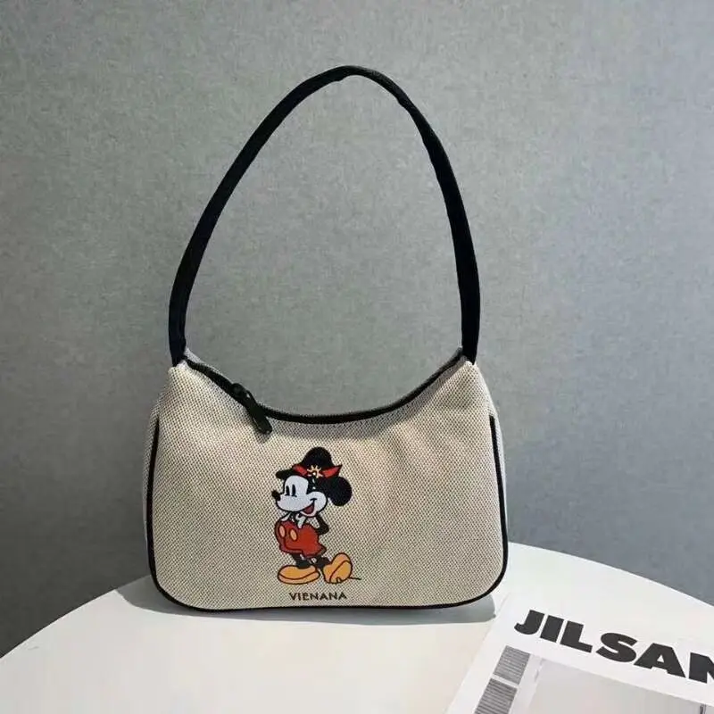 Disney girl canves shoulder bag coin bag cartoon Mickey women shoulder bag new handbag shopping bag chest bag purse