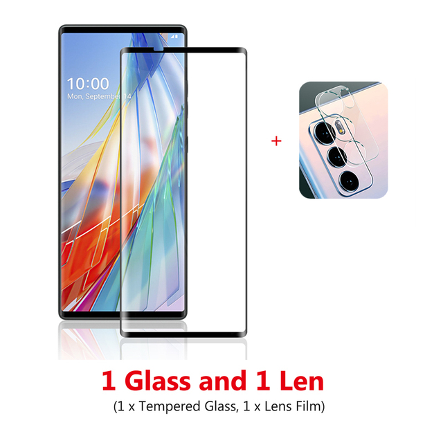 LG Wing 5G LM-F100N 6.8" 3D Full Cover Slim Tempered Glass For LG Wing lgwing Camera Lens Screen Protector Glass