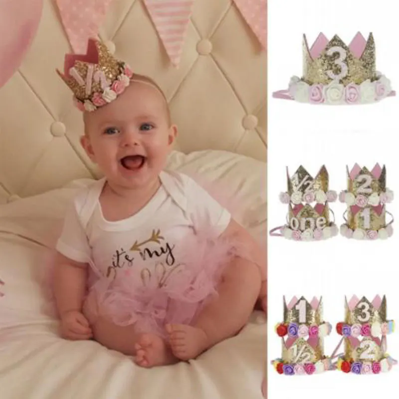 

Kids 1st Birthday Party Decoration 1 Year Old Crown Baby Boy girl 1 First Birthday Balloon Garland Baby Shower Party Supplies