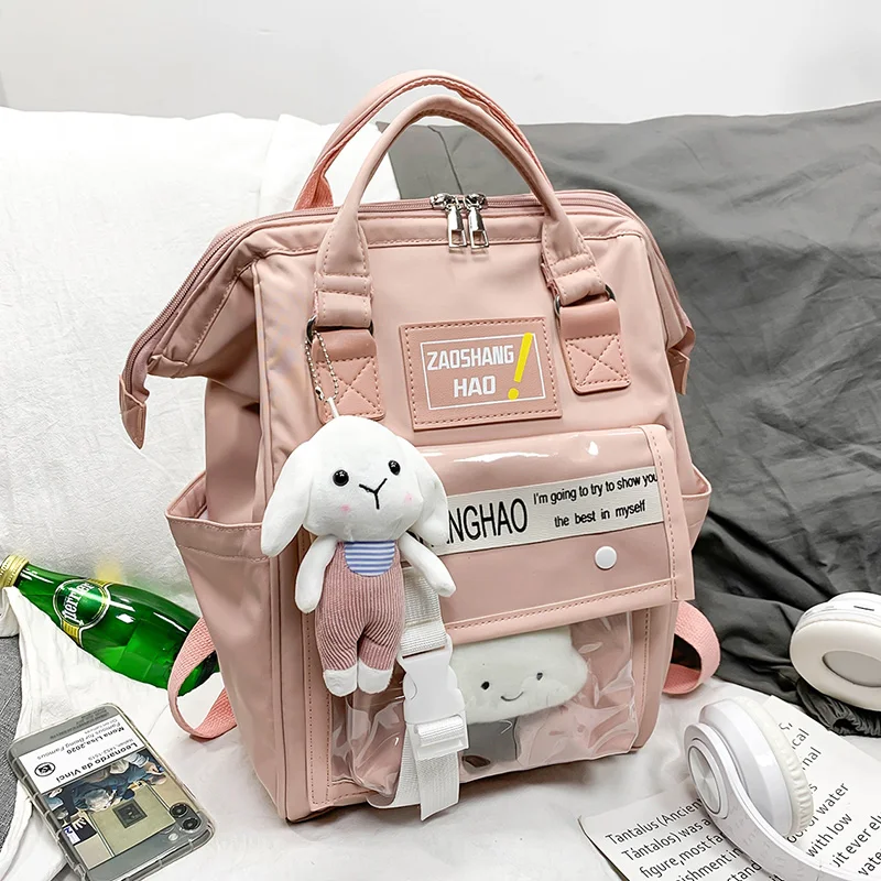 ITA Backpack Schoolbag Japanese Pink Girls Waterproof Women Kawaii Teen Sweet for Shoulder