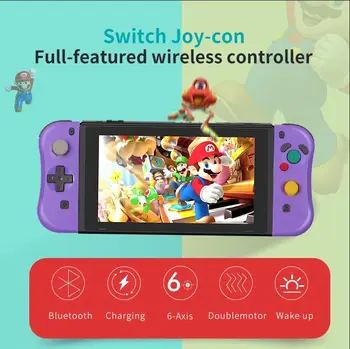 

Newest NFC wireless Bluetooth controller for Nintend Switch NS lite Joy featured 6 Axis doublemtor wake up gampad