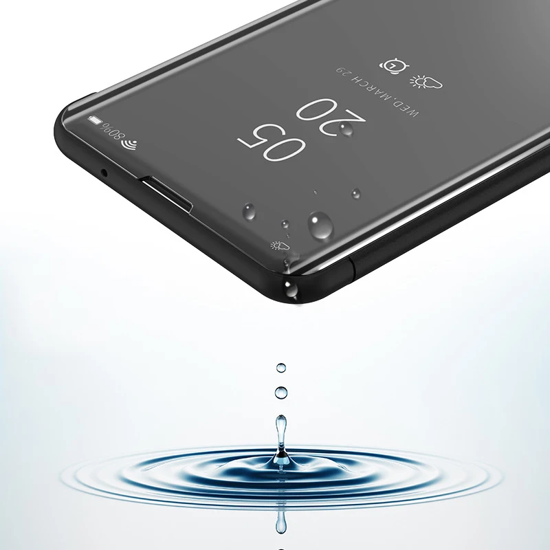 Realme C2 роскошный зеркальный Тонкий флип кожаный чехол для OPPO Realme 3 A1K противоударный 3D защитный флип-чехол