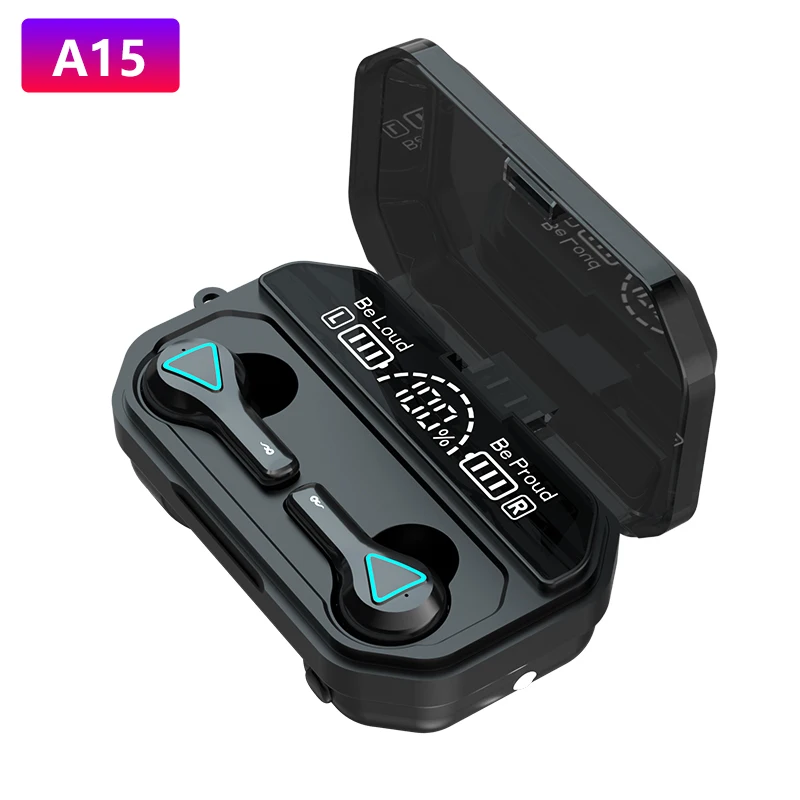 Беспроводная Bluetooth-гарнитура A15 TWS IPX7 с микрофоном | Электроника