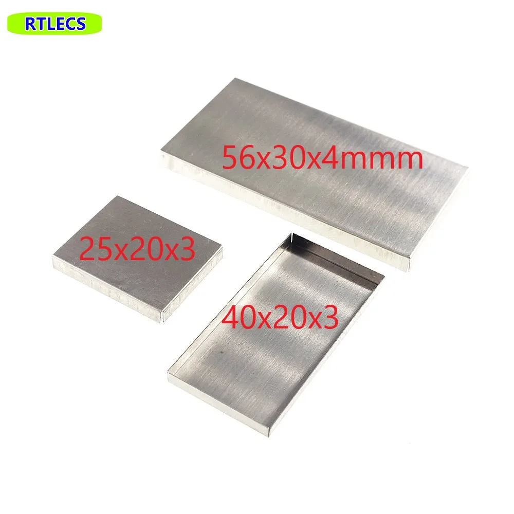 

100pcs EMI RFI Shield Can 40 mm x 20 mm 25x20 56x30 Height 3.0 4.0 mm thickness 0.2mm EMI RFI Shielding Case Nickel Silver Clip