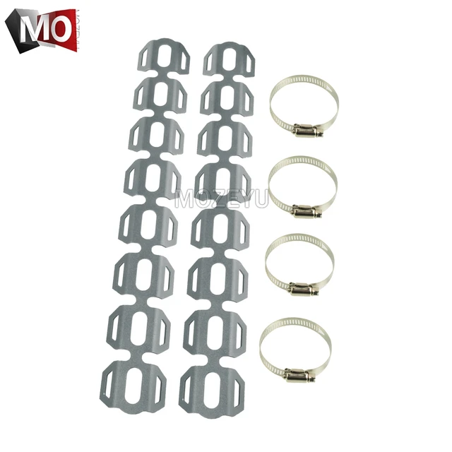 Motorcycle Exhaust Pipe Header Wrap Water Cooled Heat Shield Guard Cover For BMW R1250GS R1150GS Adventure R1100GS R100GS F800GT Gray