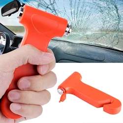1 pc martelo de segurança janela disjuntor emergência fuga e ferramenta de resgate com cinto de segurança cortador multi purpose life saving martelo reverso