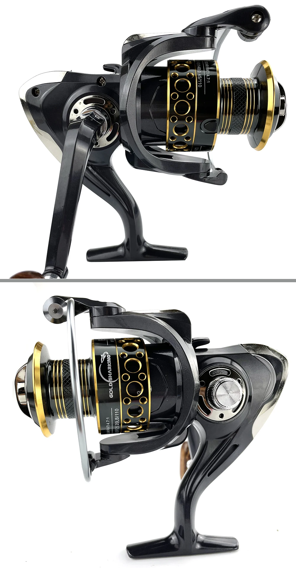 Wooden handshake Spinning Fishing Reel