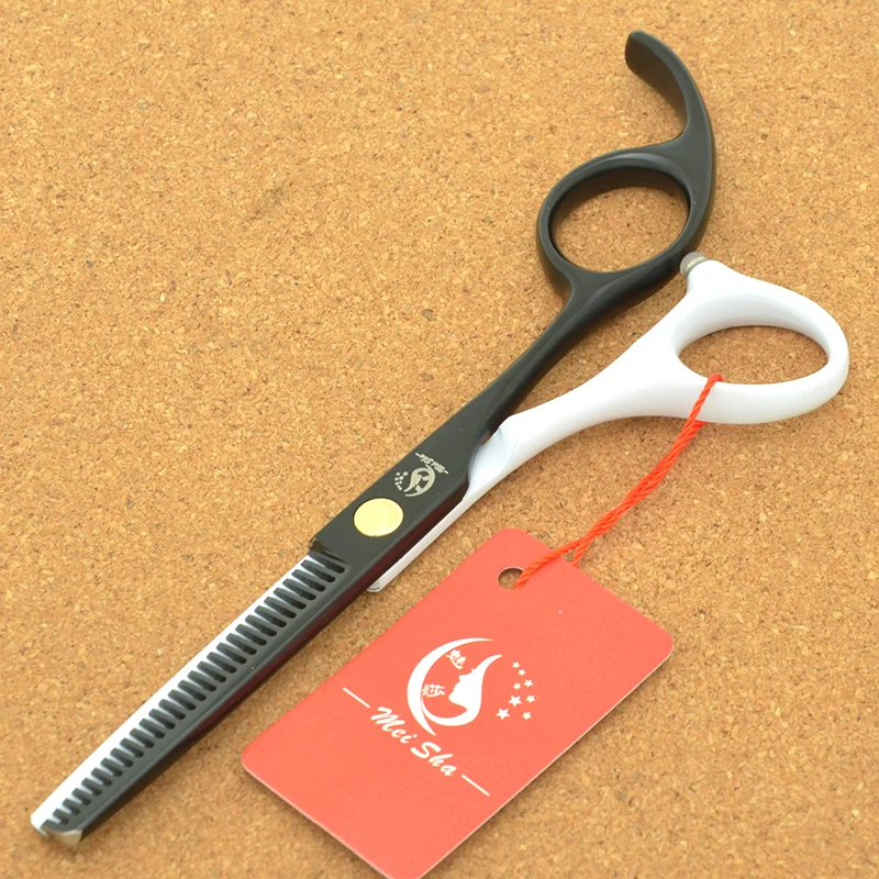 Meisha 5,5 "Япония белый черный истончение ножницы Парикмахерские's Professional волос резка ножницы салон Tesouras для парикмахера HA0209