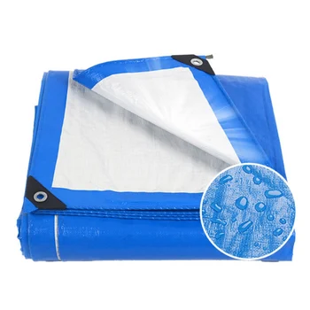 

Plastic Sunshade Rainproof Waterproof Sunscreen Blue UV-proof Sunshade Outdoor Garden Terrace Sunshade Awning Cloth 1