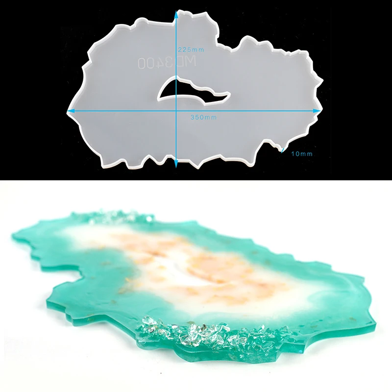 Mixture Tea Fruit Resine Tray Mold Rolling Plateau Coaster Onderzetters Posavasos Silicone Molds For Epoxy Resin Art Craft